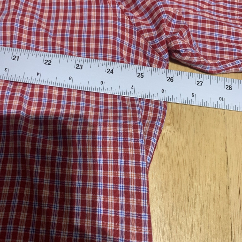 Chaps Shirt‎ Men's XXL  Check Shirt Button Up Short Sleeve Easy Care 0133 - Picture 8 of 9